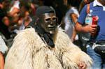 Nuoro, Festa del Redentore, sos Merdules Bezzos von Otzana, entschlossen das Kinn, Sardinien.