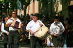 Nuoro, Festa del Redentore, Tamburinos Gavoi, Trommel und Triangel, Sardinien.
