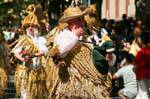 Nuoro, Festa del Redentore, traditionellen Pflanzen Dudelsack Outfits, Sardinien.