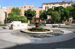 Nuoro Brunnen auf der Piazza Vittorio Emanuele, Sardinien.
