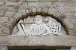 Olbia, San Paolo Apostolo, Detail der Fassade, Sardinien.