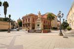 Panorama Piazza Eleonora, Oristano, Sardinien.