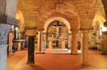 Santa Giusta in die Krypta der Basilika, Sardinien.
