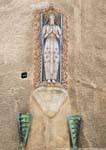Bunte leer in einer Ecke, Dom San Nicola, Sassari geschnitzt, Sardinien.