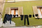 Sassari, Wäscherei seidenen Faden, Sardinien.