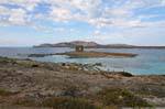 Stintino, Torre Pelosa und im Grunde die Insel Piana, Sardinien.