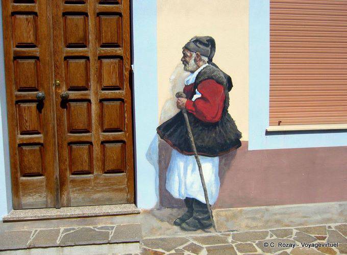 Der Schäfer an der Tür Wand Fonni - Sardinien