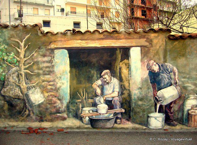 Der Käse auf der Straße, Schein, Fonni - Sardinien