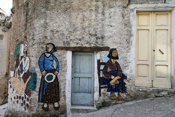 Orgosolo, die beiden Frauen von der Via G. Corraine - Sardinien