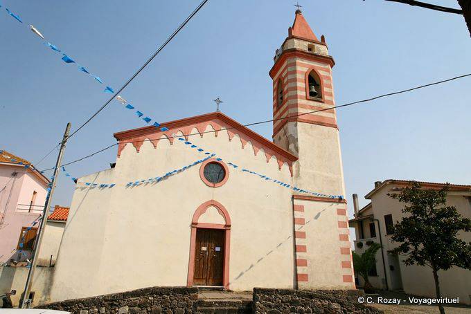 Tinnura, die Pfarrkirche zum Heiligen Anna gewidmet - Sardinien
