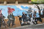 Orgosolo, Solidarität, Wandgemälde, Sardinien.