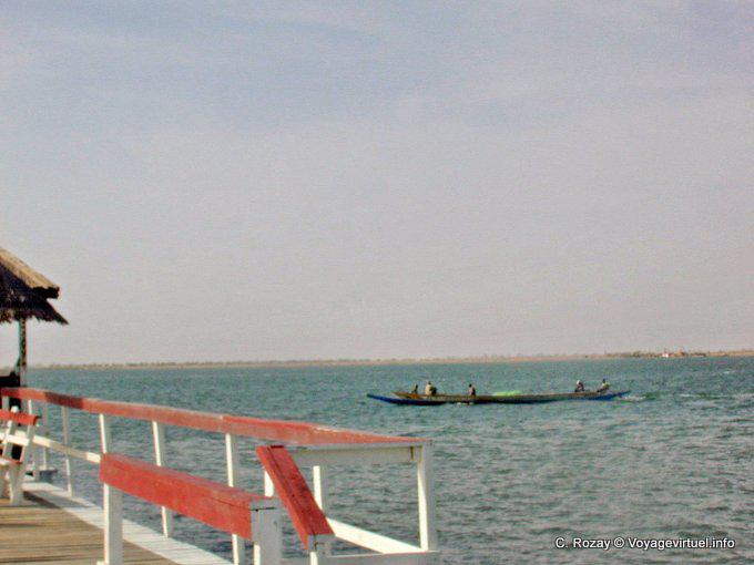 Estuary Ansichten von der Seebrücke, Foundiougne - Senegal
