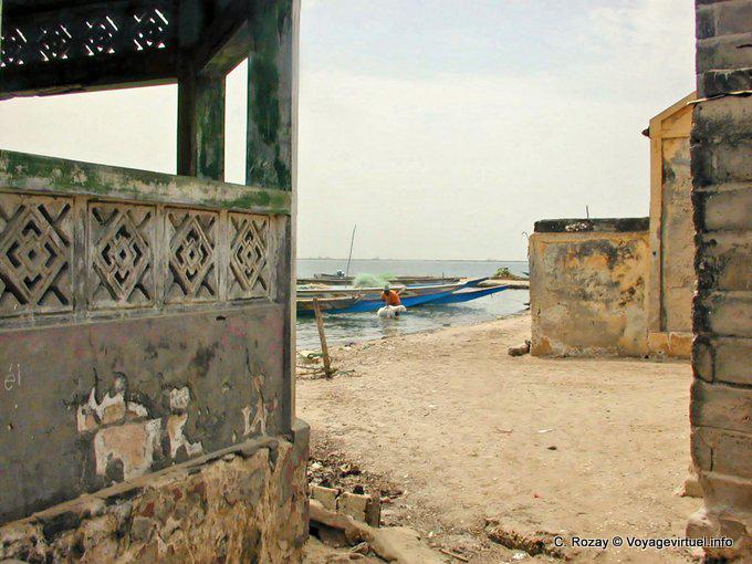 Bath Schafe in einem Dorf in Saloum - Senegal