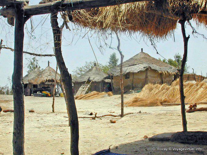 Fälle von Fischern in der Sine-Saloum - Senegal