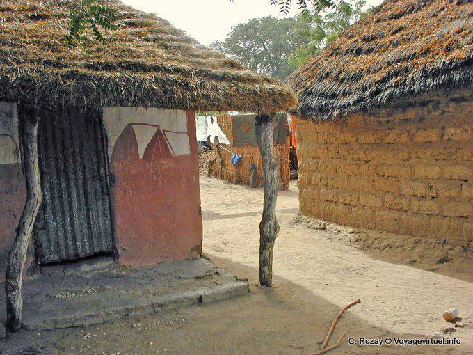 Habitat Ziegel adobe - Senegal