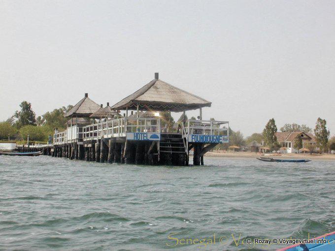 Der Abstand mit dem Kanu von der Ponton des Hotels Foundiougne - Senegal