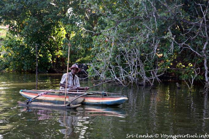Fisherman in den Mangroven, Beruwela - Sri Lanka
