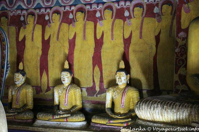 Mural Pacchima Viharaya, Cave des Goldenen Tempels in Dambulla - Sri Lanka