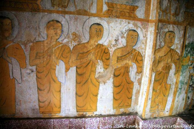 Fresco Gadaladeniya Tempel, Pilimathalawa nach Kandy - Sri Lanka
