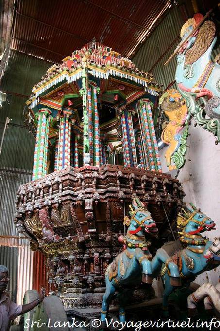 Float für die Prozessionen, Muthumariamman Devasthanam, Matale - Sri Lanka