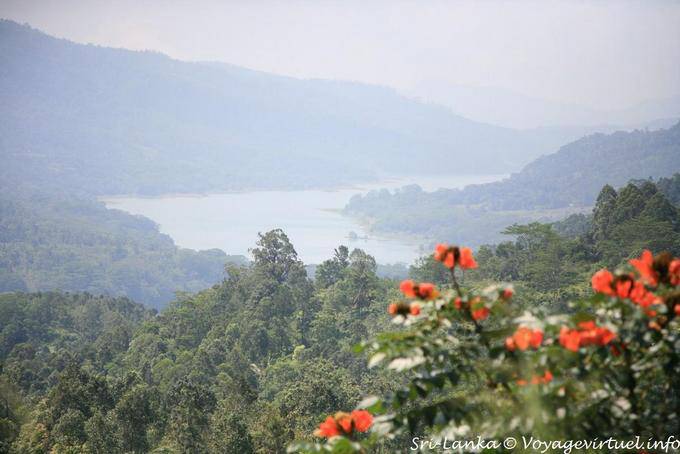 Mit Blick auf das Kotmale Reservoir, Tea Road, Nuwara Eliya - Sri Lanka