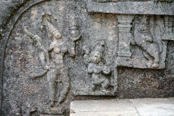 Detail von einem Flachrelief Alahana Parivena, Polonnaruwa - Sri Lanka