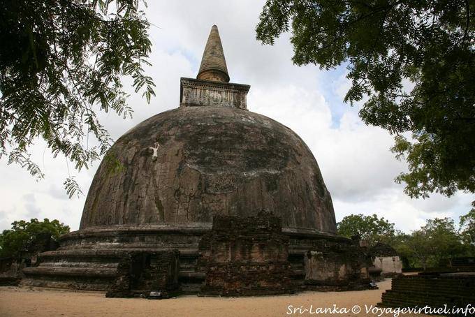 Das Reliquiar des Kiri Vihara, Alahana Parivena, Polonnaruwa - Sri Lanka