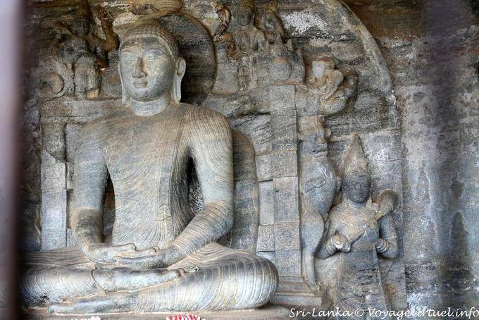 Statue Vidyhadhara Guha mit Brahma Vihara Gal Gott, Polonnaruwa - Sri Lanka