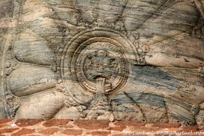 Dekoration Kissen liegenden Buddha, Gal Vihara, Polonnaruwa - Sri Lanka