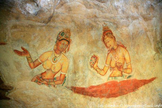 Gemälde von Luciano Maransi, Sigiriya restauriert - Sri Lanka