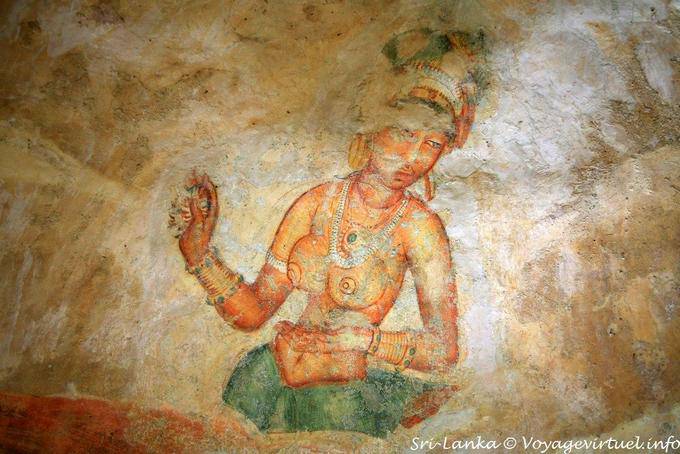 Vielleicht malen Tara, der Göttin des Mahayana-Buddhisten verehrt Sigiriya - Sri Lanka