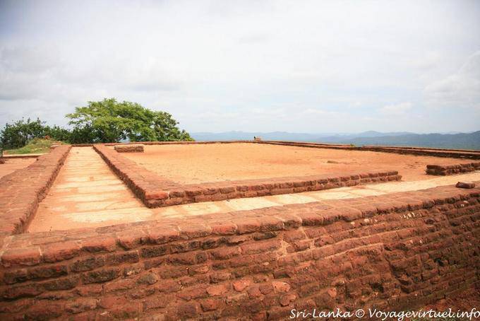 Platform Ruinen des Palastes Sigiriya Berg des Gedenkens - Sri Lanka