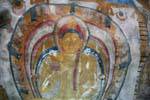 Buddha gemalt auf einem Bogen Pacchima Viharaya, Golden Temple, Dambulla, Sri Lanka.