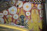 Fragment der Wand malen, Höhle des Golden Temple, Dambulla, Sri Lanka.