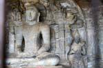 Statue Vidyhadhara Guha mit Brahma Vihara Gal Gott, Polonnaruwa, Sri Lanka.