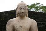Büste eines Buddha aus der oberen Plattform Vatadage, Polonnaruwa, Sri Lanka.
