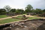 Dalada Maluva Panorama von der Vatadage, Polonnaruwa gesehen, Sri Lanka.