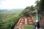 Terrassenförmig angelegten Garten am Fuße des Berges Sigiriya, Sri Lanka.