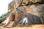 Lion Pfoten der Festlegung der Steintreppe, Sigiriya, Sri Lanka.