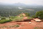 Panorama des massiven Gipfel des Adam, Sigiriya Berg, Sri Lanka.