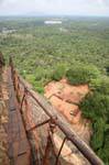 Die Schritte, Schwindel, 1232 Treppen nach oben zu kommen, Sigiriya, Sri Lanka.