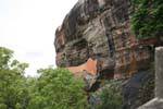 Spiegel Wand entlang der Steilküste, Sigiriya, Sri Lanka.