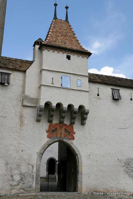 Geben Sie mittelalterliche Burg, Eagle- - Die Schweiz