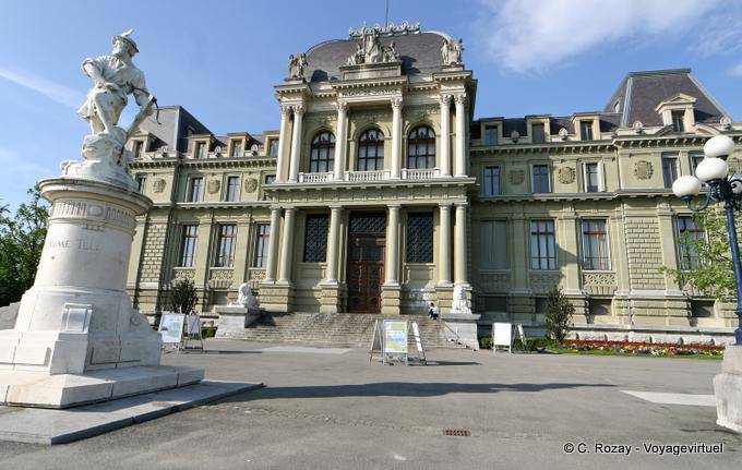 Justizpalast, Lausanne, Esplanade de Montbenon - Die Schweiz