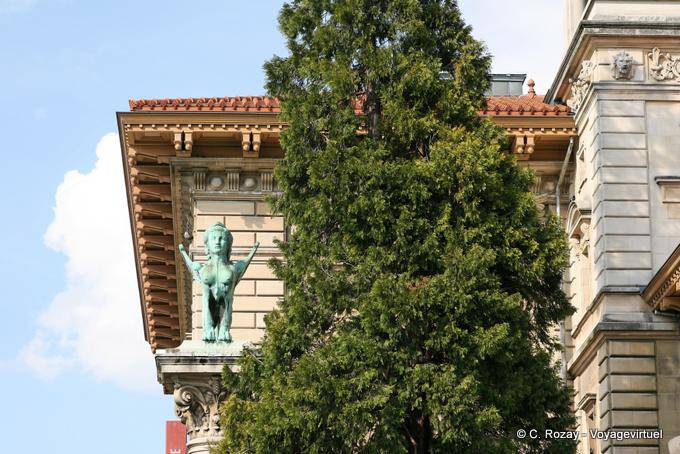 Weiblich Sphinx, Rumine Palace, Lausanne - Die Schweiz