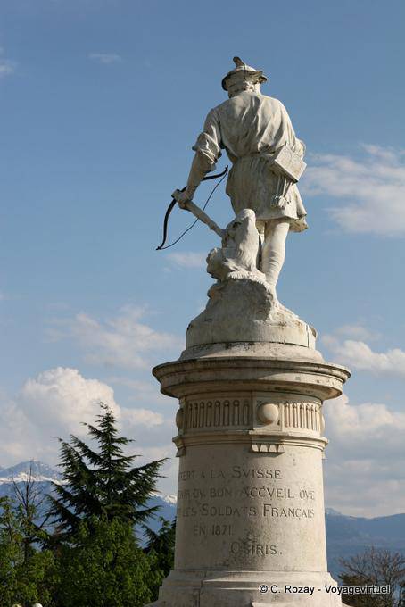 Wilhelm Tell, Rückansicht, Montbenon, Lausanne - Die Schweiz