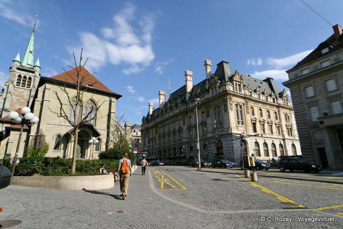 Die Saint-François Bezirk, Lausanne - Die Schweiz