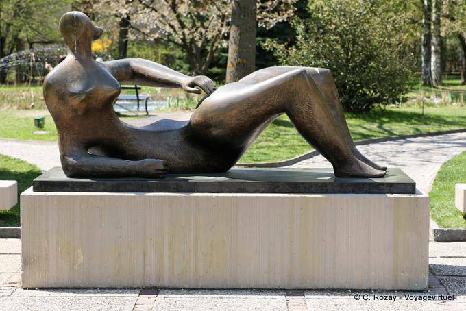 Übersicht Liegende, Henry Moore, Fondation Gianadda, Martigny - Die Schweiz