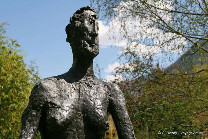 Doppelprofil, Germaine Richier, La Folle Virgin, 1946 Bronze, Fondation Gianadda - Die Schweiz