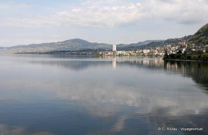 Montreux, Blick aus dem Dock Ami Chessex - Die Schweiz